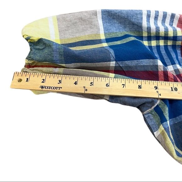 Lane Bryant Plaid Off The Shoulder Blouse. Super Cute!!. Sz 18/20. EUC! - Picture 11 of 11